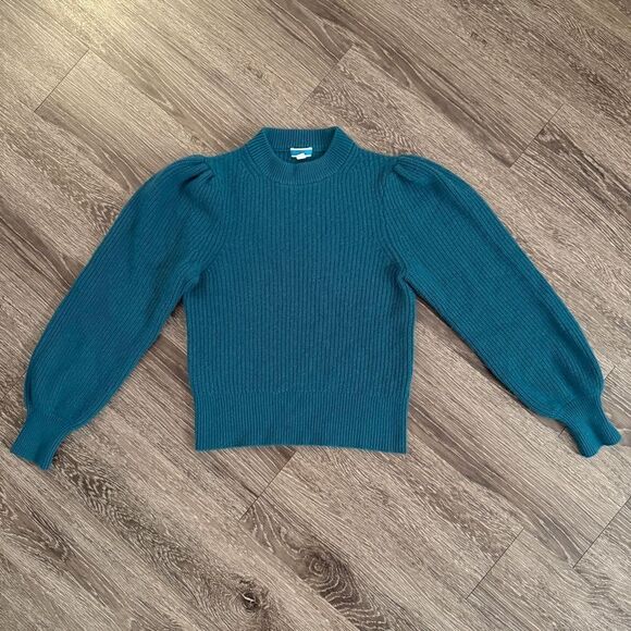 J. Crew Puff Shoulder Cashmere Sweater - Picture 1 of 8